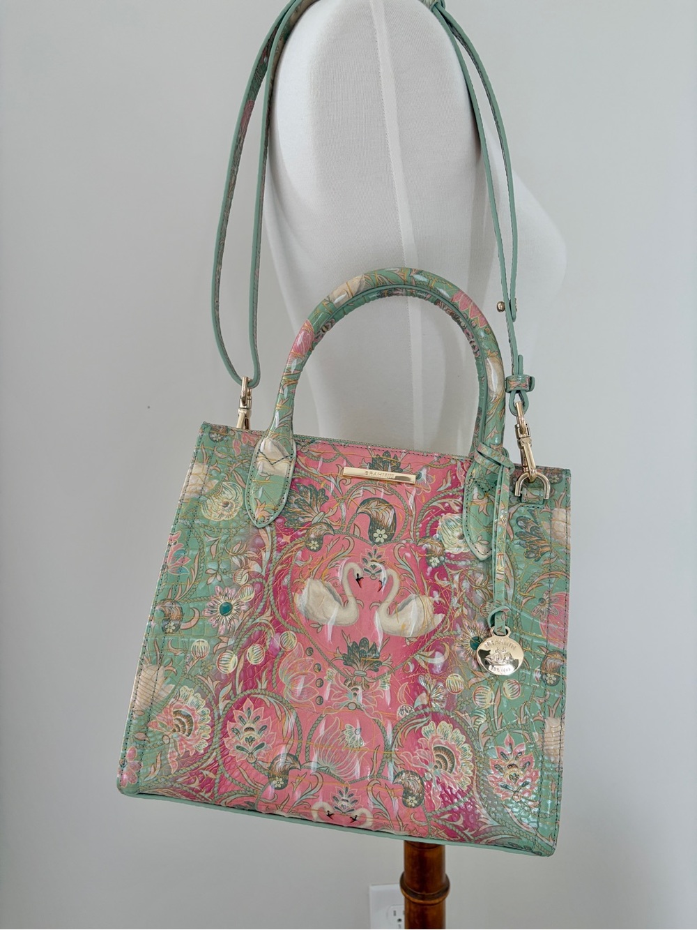 BRAHMIN Odette Ombre Melbourne Small Caroline Satchel Bag